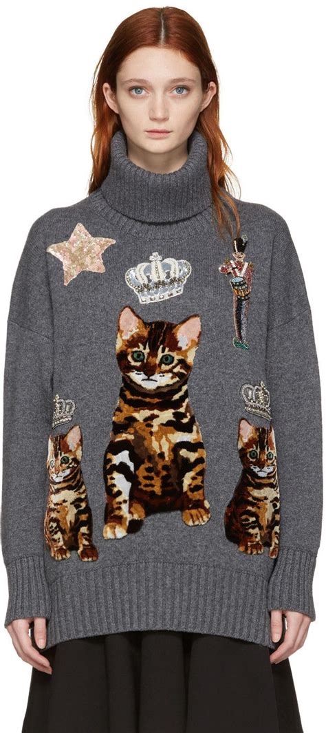 dolce gabbana sweater cat|farfetch Dolce & Gabbana sweater.